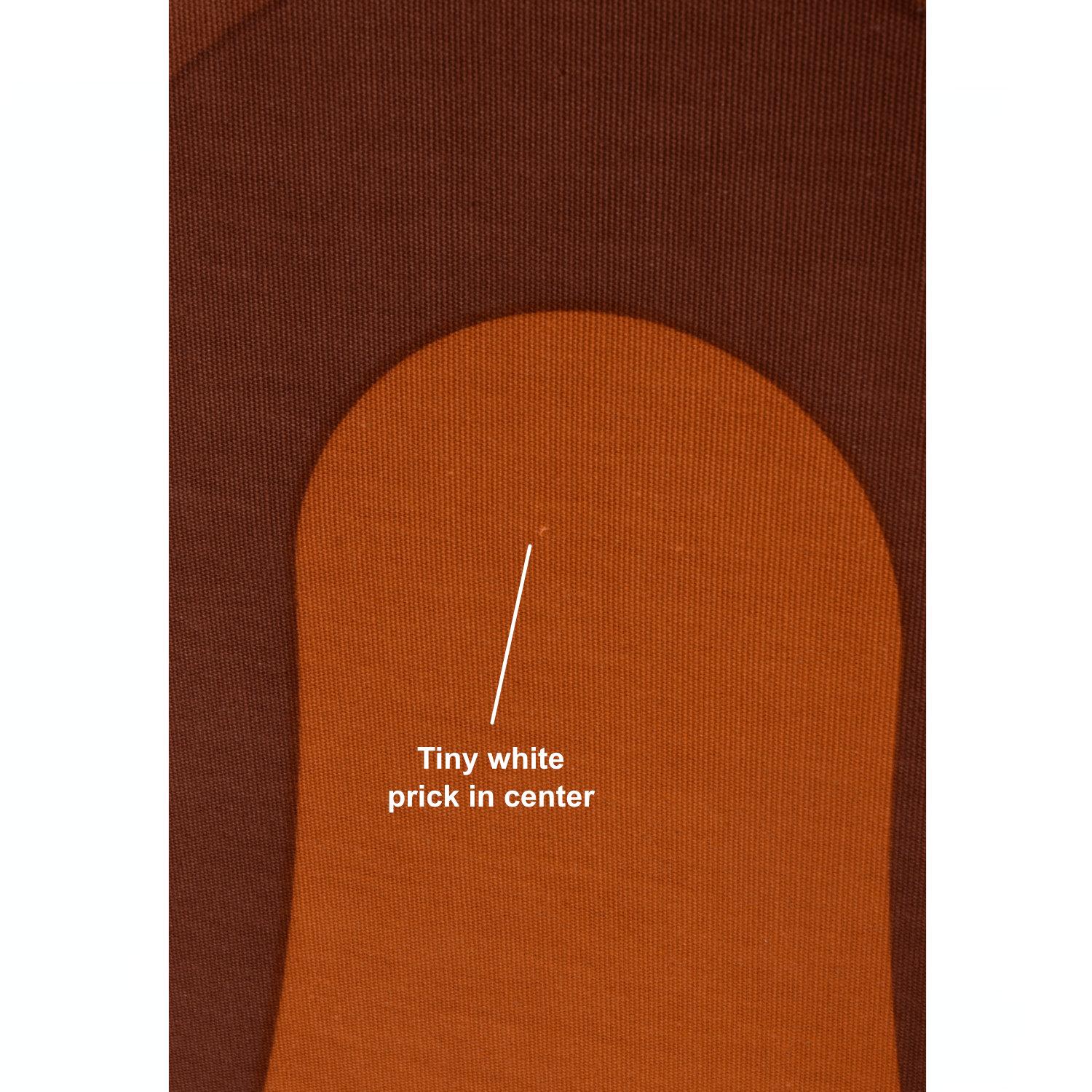 Panneau textile danois orange Kurve Mira X encadré Verner Panton en vente 3