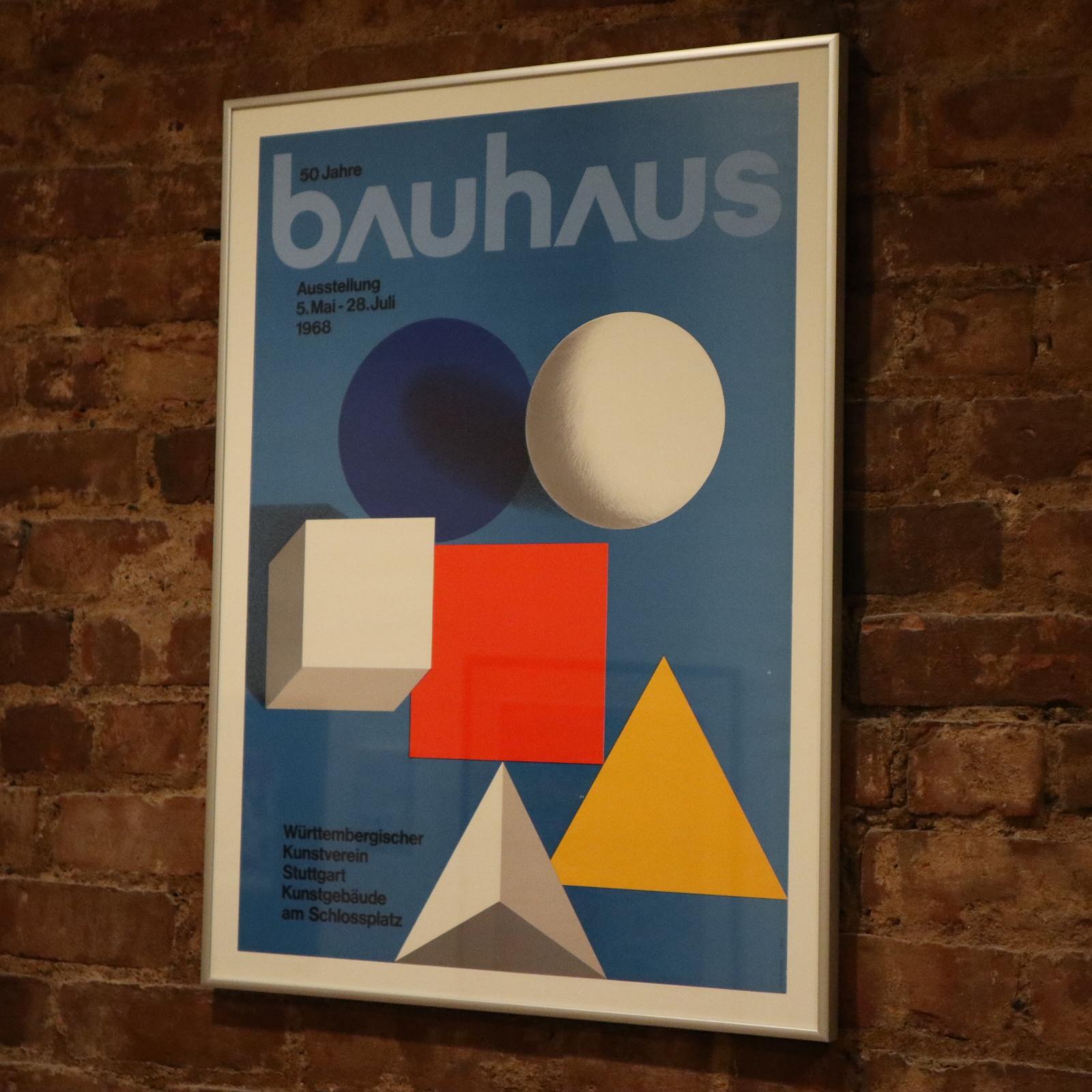 vintage bauhaus poster