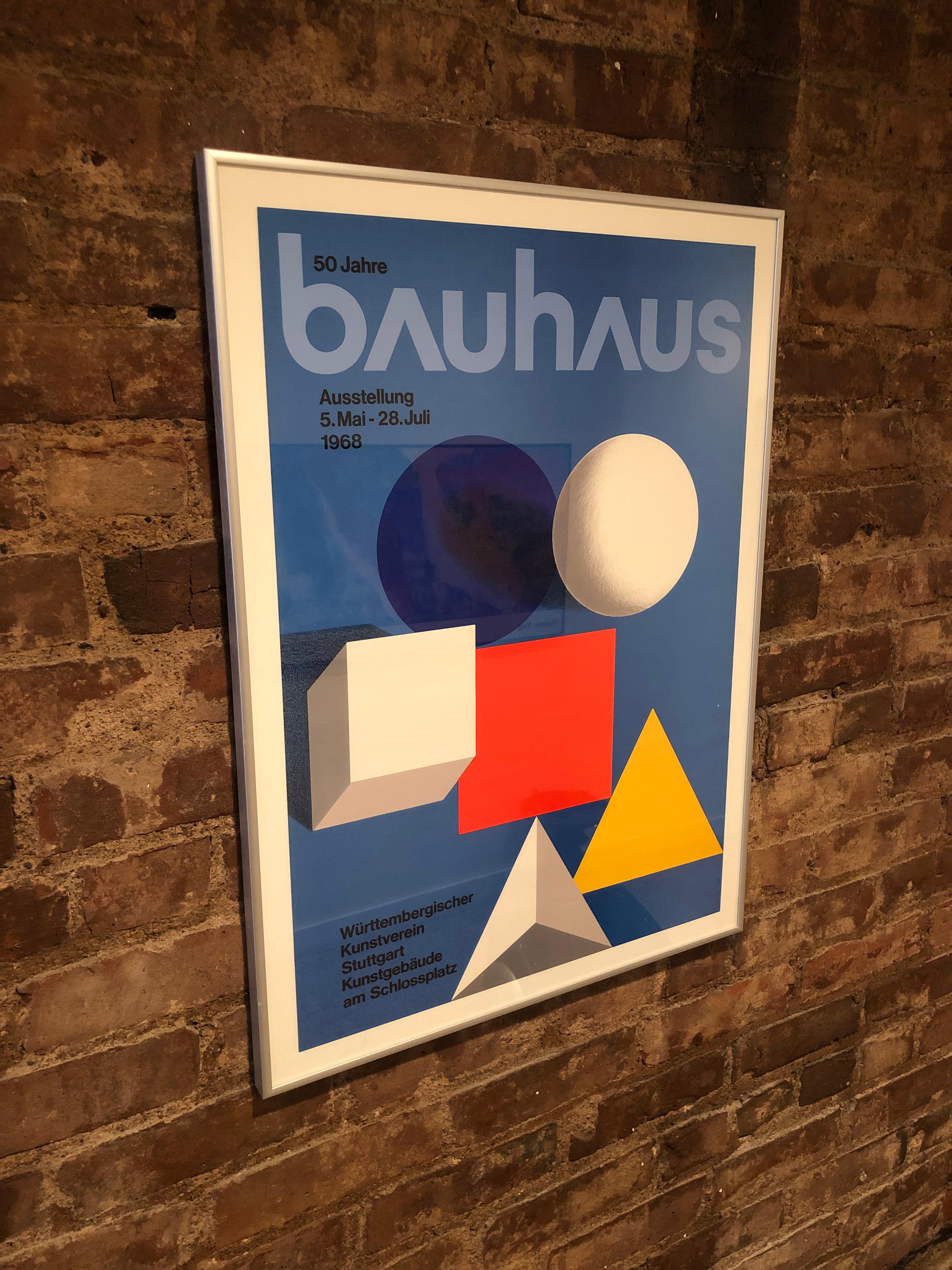 Paper Framed Vintage Bauhaus 50th Anniversary by Herbert Bayer