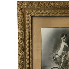 Framed Vintage Cyclist Poster