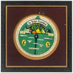Framed Vintage English Planting Wheel