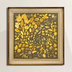 Framed Vintage Hermès 'Tourbillon' Scarf