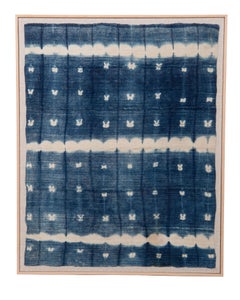 Framed Vintage Mali Indigo Cloth