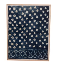 Framed Vintage Mali Indigo Cloth