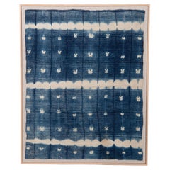Framed Vintage Mali Indigo Cloth