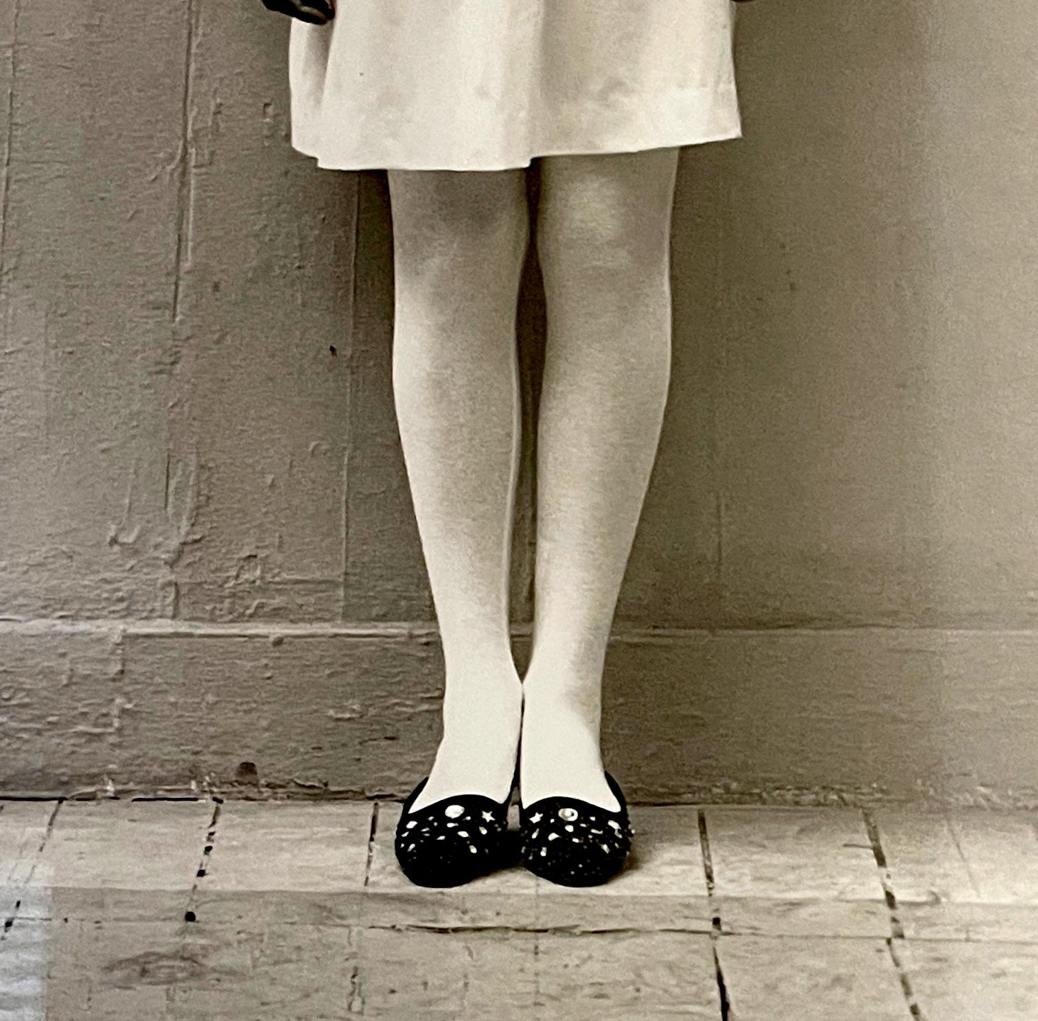 Scottish Framed Vintage Photograph Leslie Winer in Yohji Yamamoto by Albert Watson For Sale