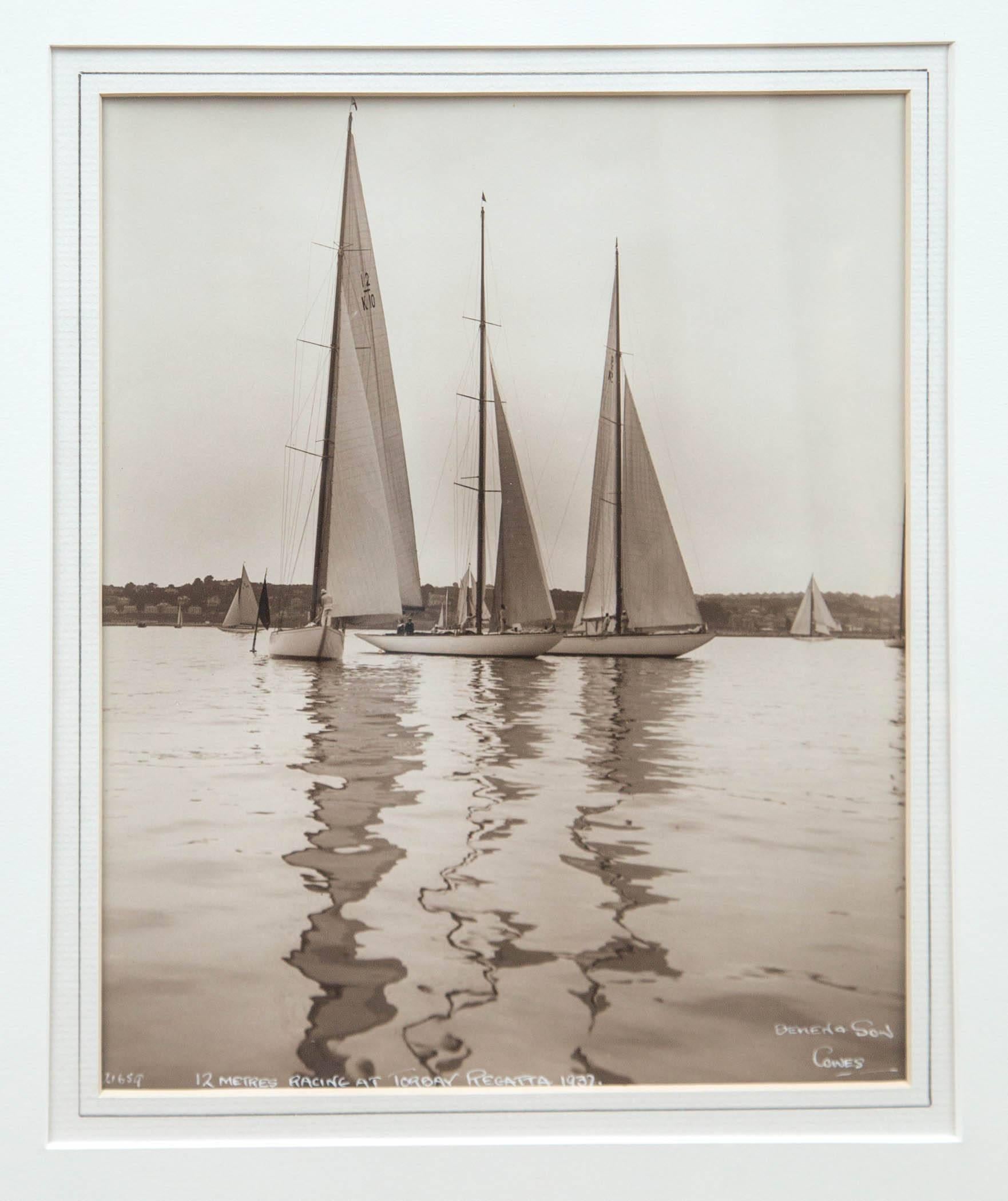 Framed Vintage Maritime Photograph, 