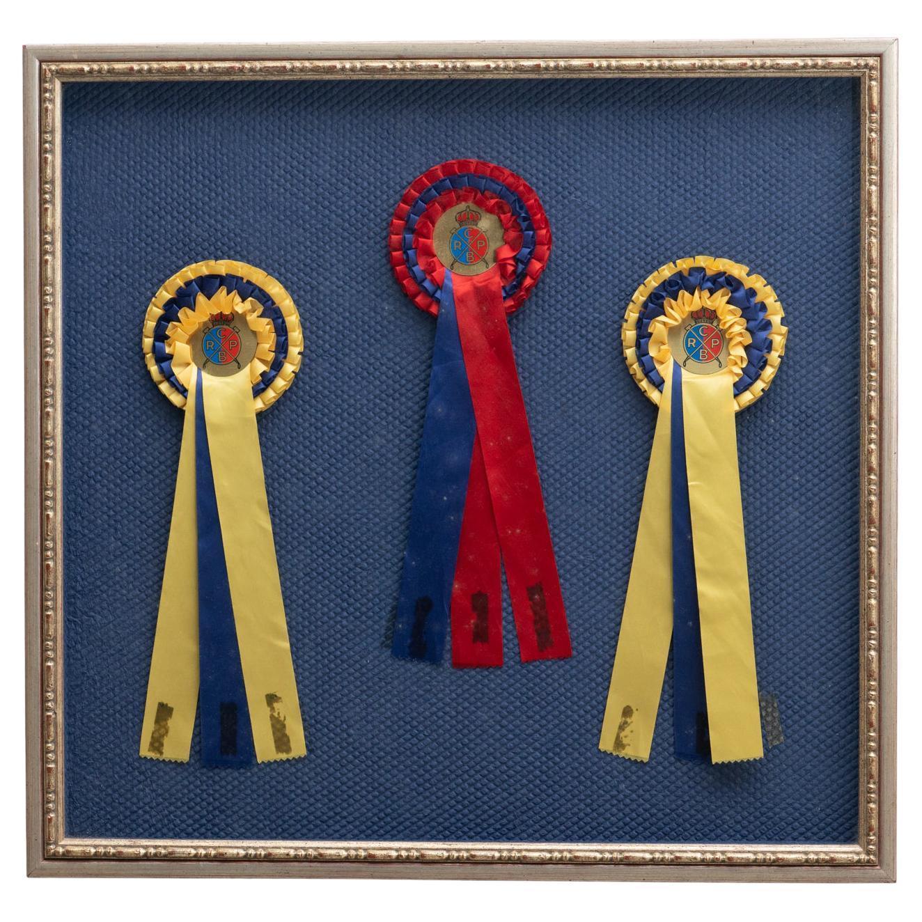 Prix de polo vintage encadrés, vers 1960 en vente