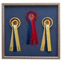 Premios de polo vintage enmarcados, circa 1960