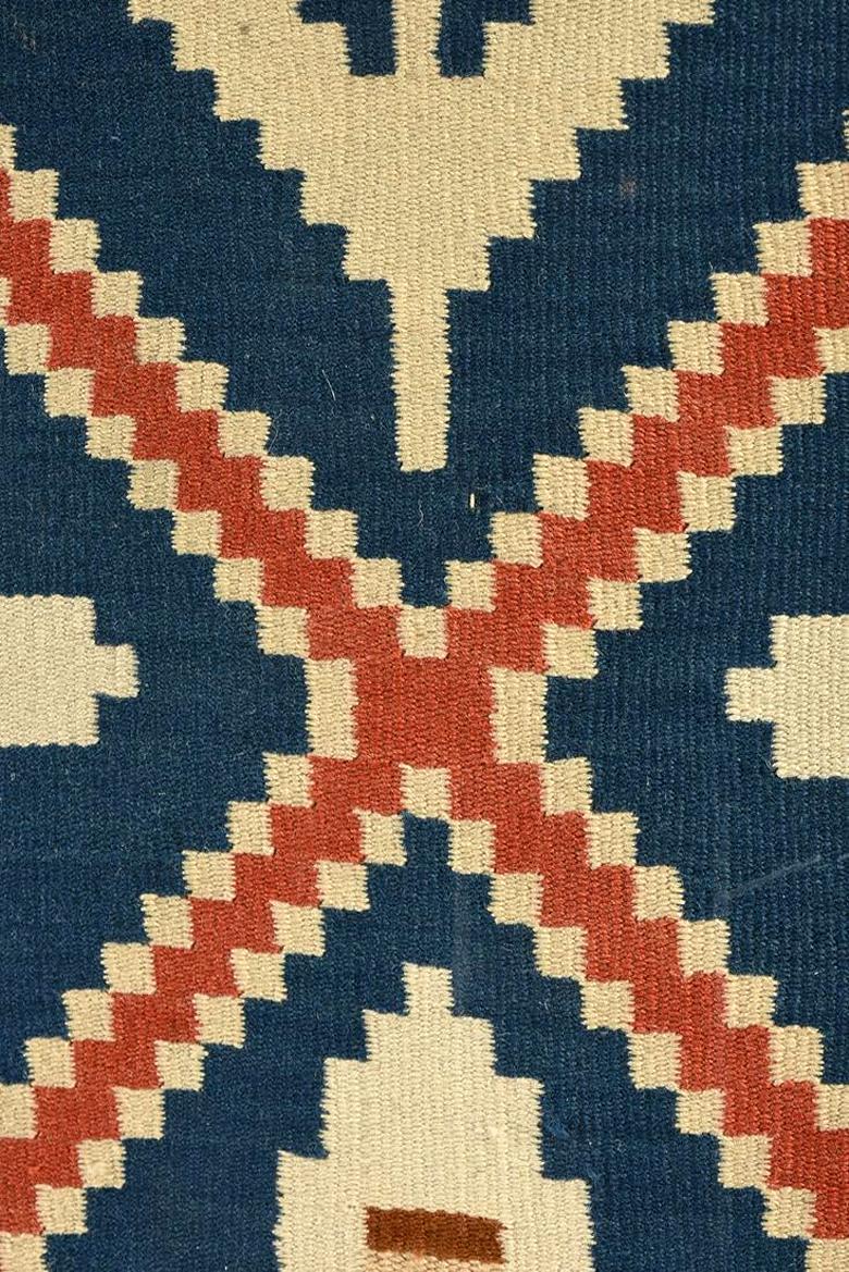 Norwegian Framed Vintage Scandinavian Flat Weave Coverlet Textile Art For Sale