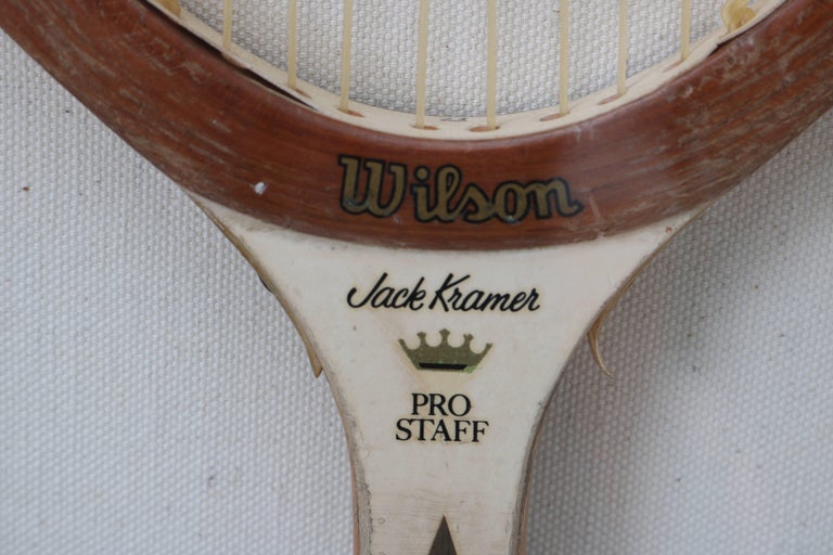 Raquette De Tennis Vintage Wilson « Premier » En Bois - Ancienne, Pour Collection