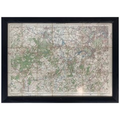 Framed Vintage Windsor, England Map