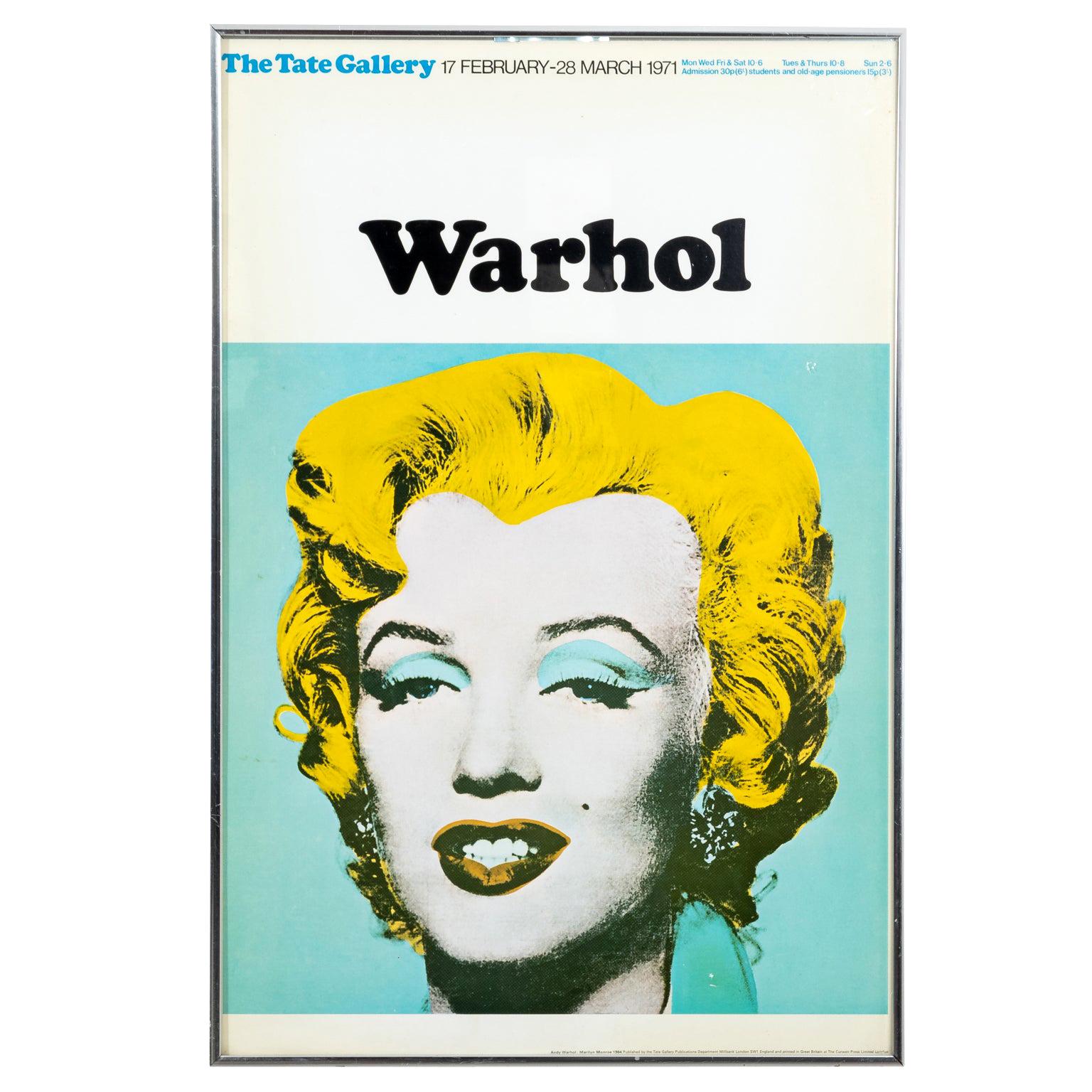 Framed Warhol Print of Marilyn Monroe For Sale