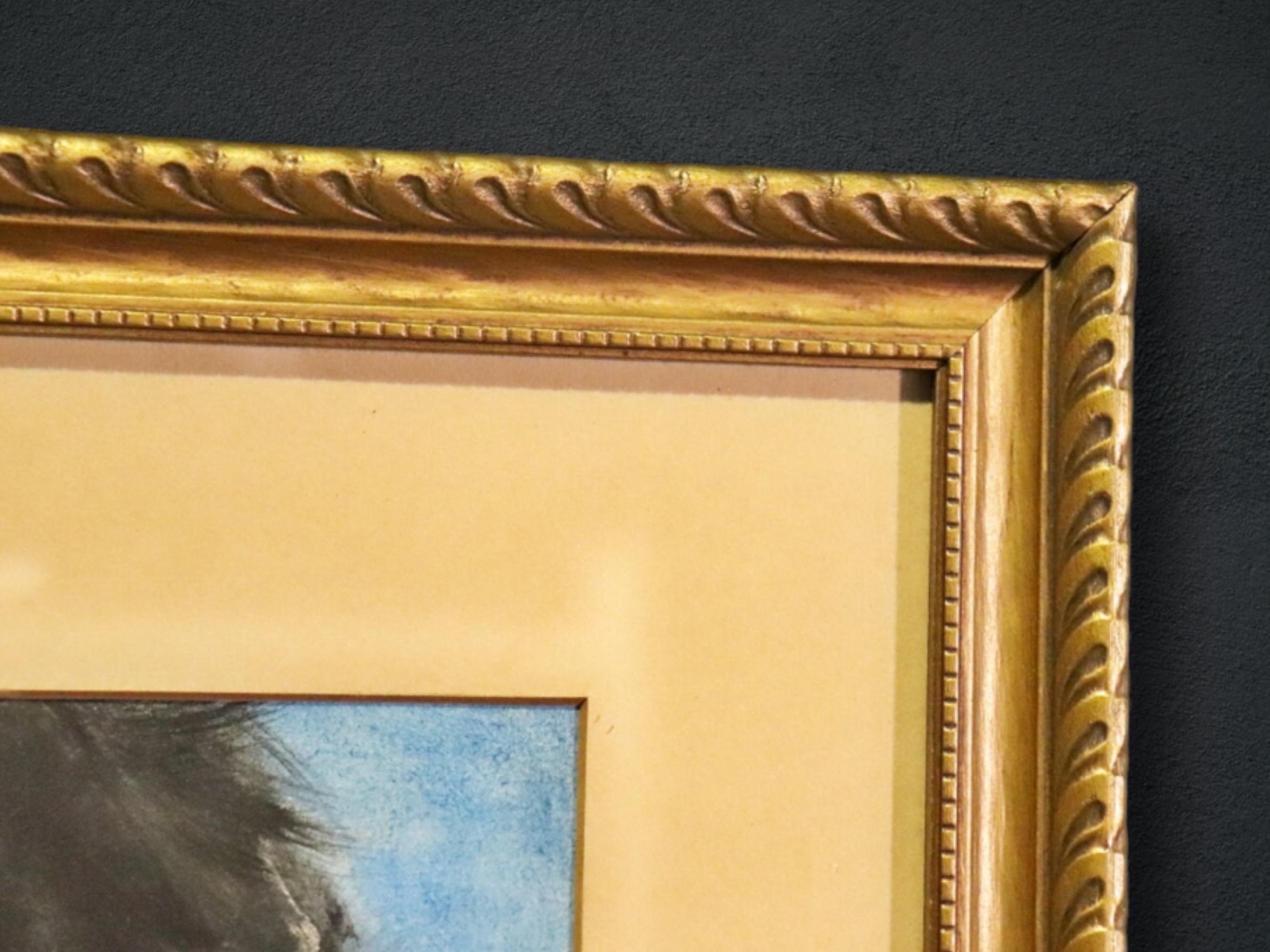 Inconnu Aquarelle d'une femme encadrée signée Francis Picabia en vente