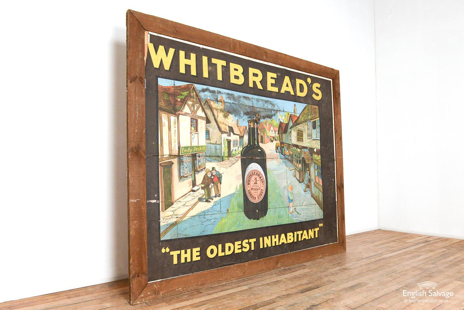 European Framed Whitbread's Oldest Inhabitant Picture, 20th Century For Sale