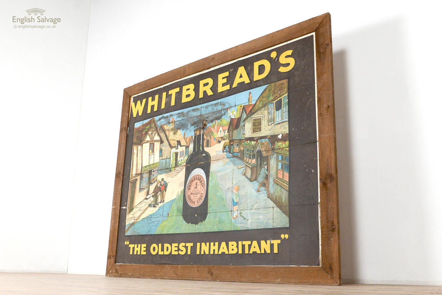 Framed Whitbread's Oldest Inhabitant Picture, 20th Century For Sale 1