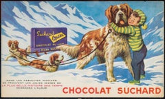 Framed with 3 Advertising Blotters