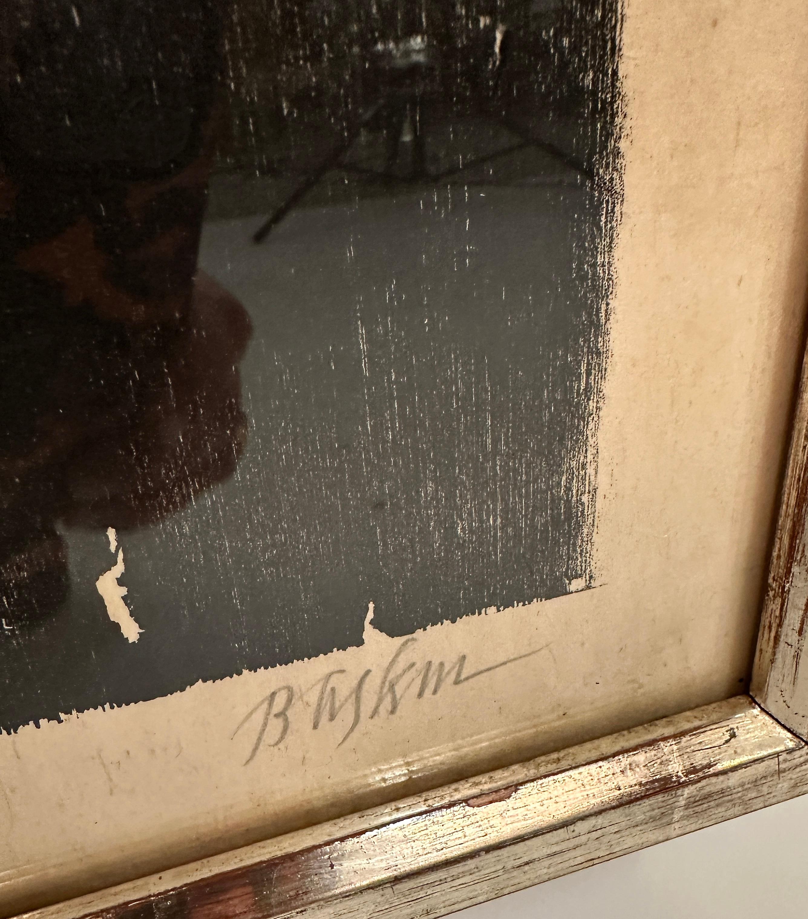 Metà XX secolo Stampa su legno incorniciata di Leonard Baskin, Stati Uniti d'America, C.C. 1969 in vendita