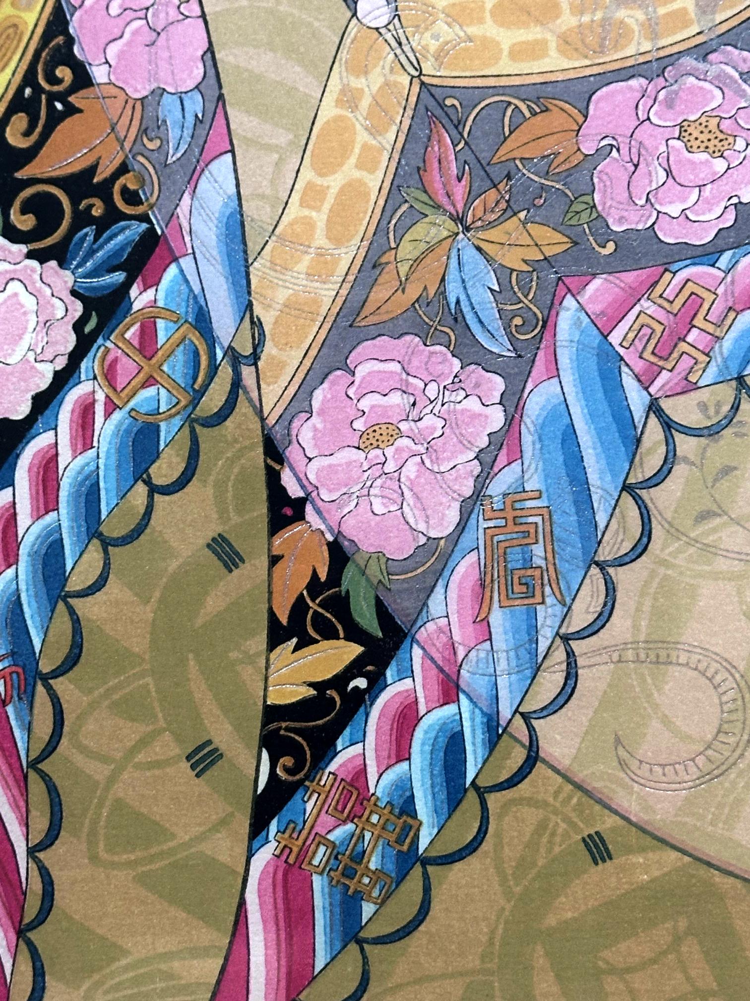 Japonais Gravure sur bois encadrée Les Perles de Paul Jacoulet en vente