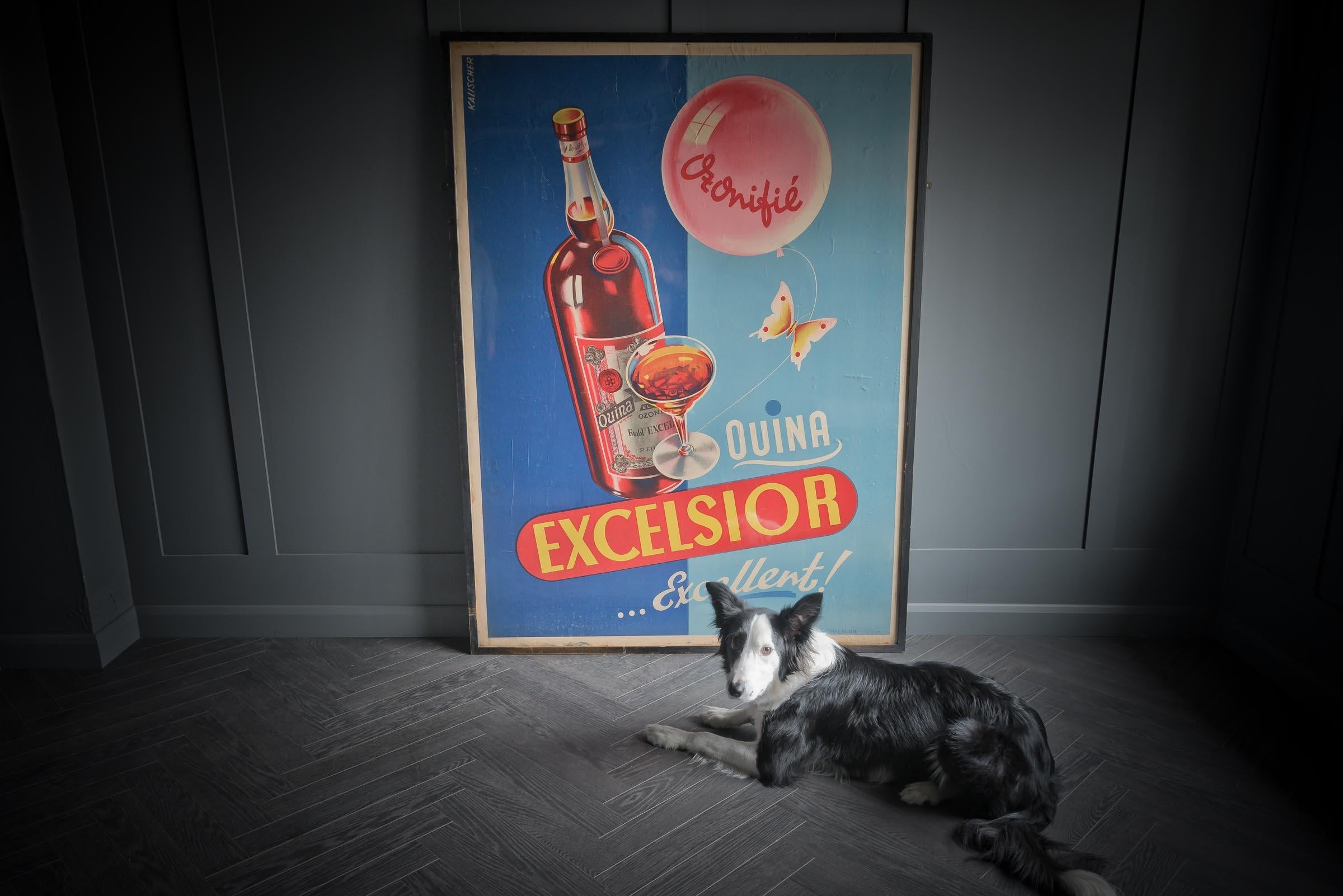 Framed  XL Excelsior French Print  In Good Condition In Alton, GB