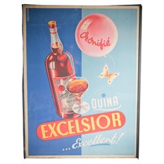 Vintage Framed  XL Excelsior French Print 