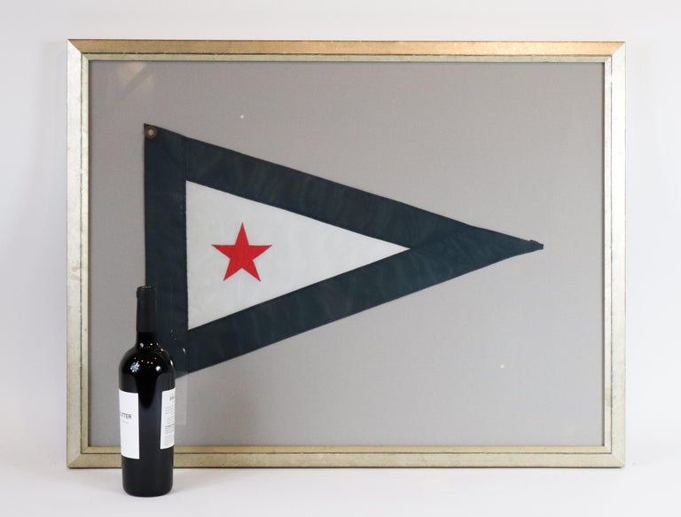 Framed Yacht Club Burgee at 1stDibs