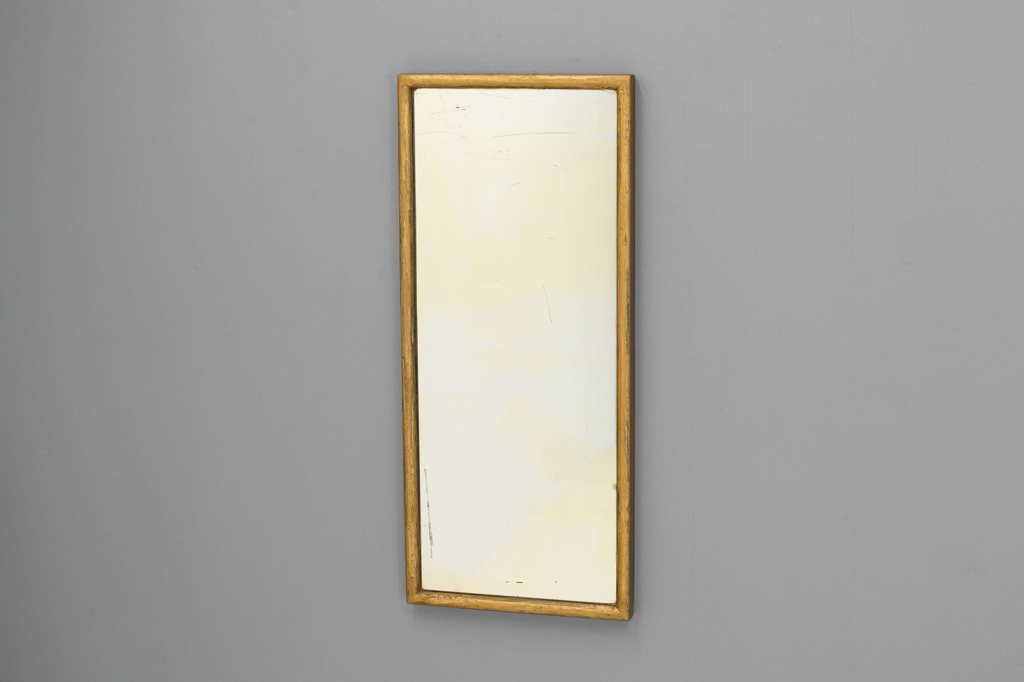 Metà XX secolo Frameless Oval Mirror in vendita