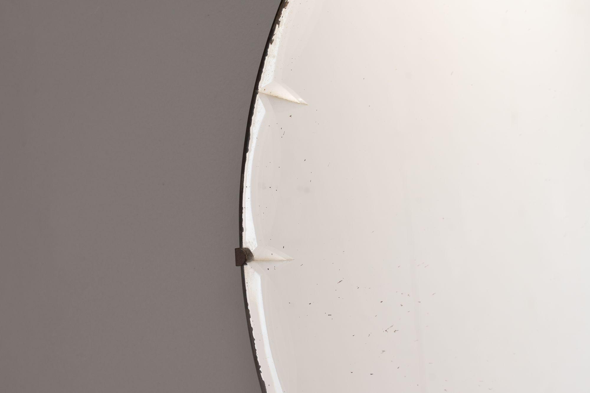 Verre Miroir ovale sans cadre en vente