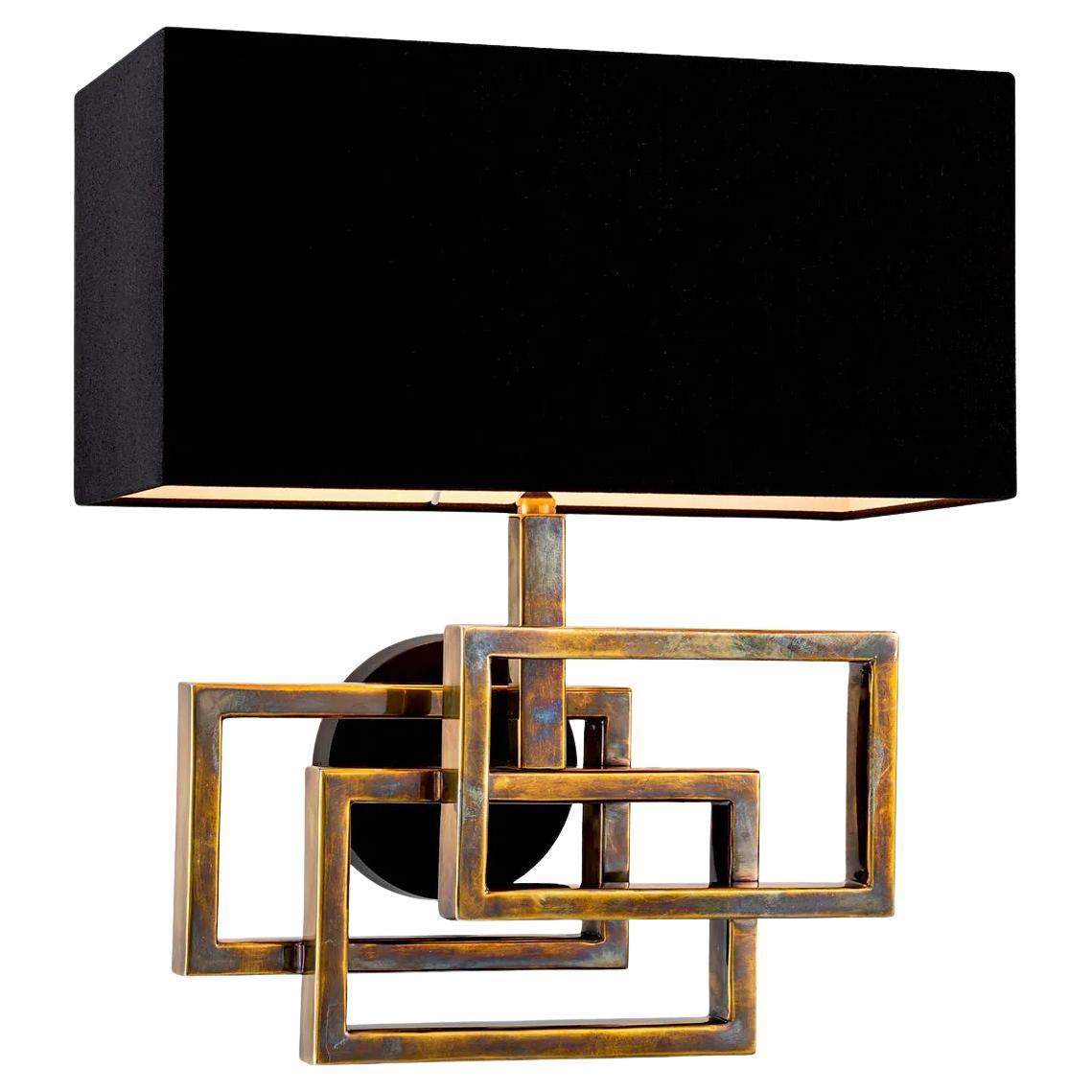 Lampada da parete Frames in ottone lucido o in nichel