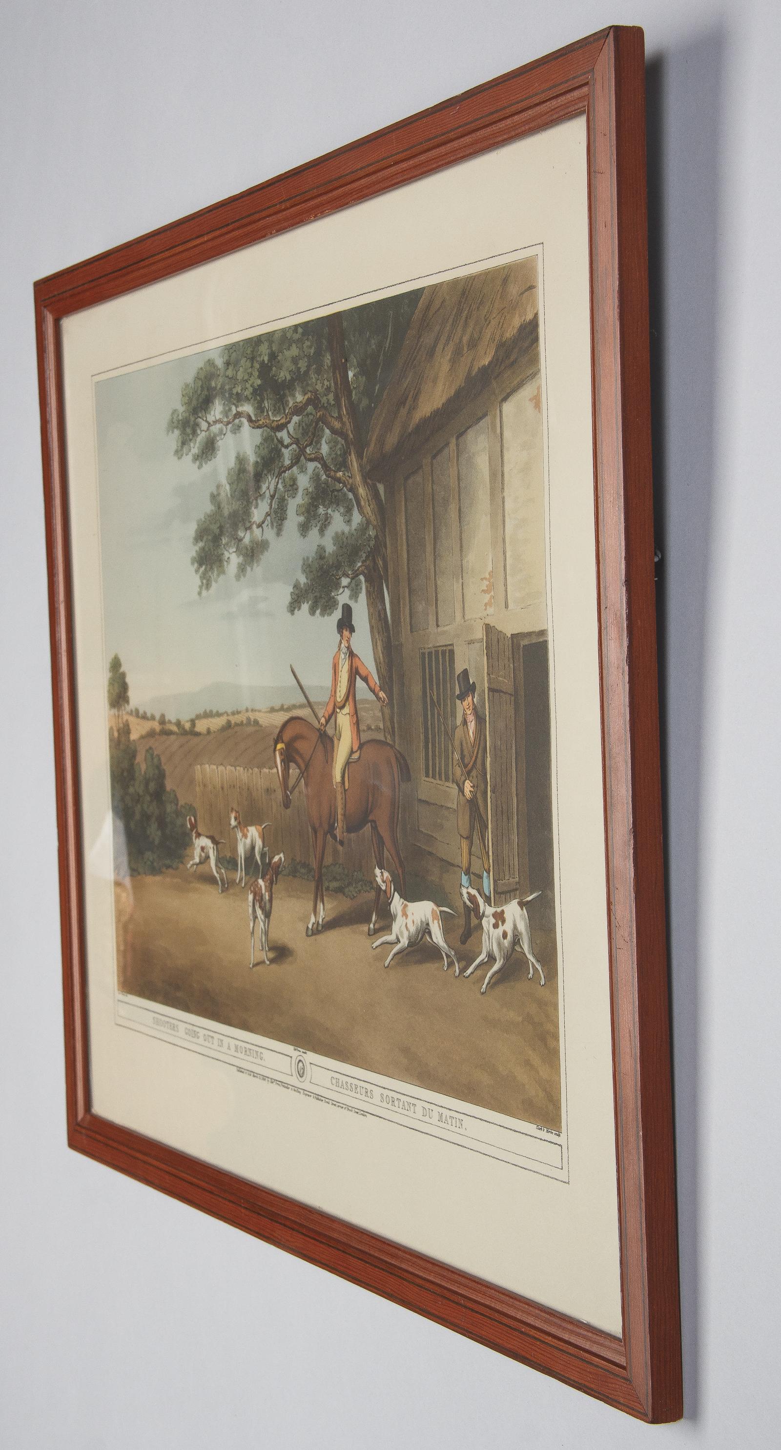 Frames with Prints of Hunting Scenes, England, 20th Century 2