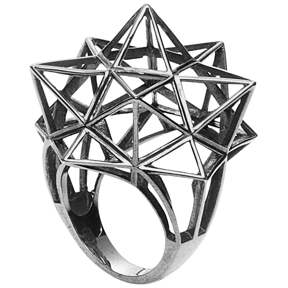 Framework Star Silver Ring For Sale