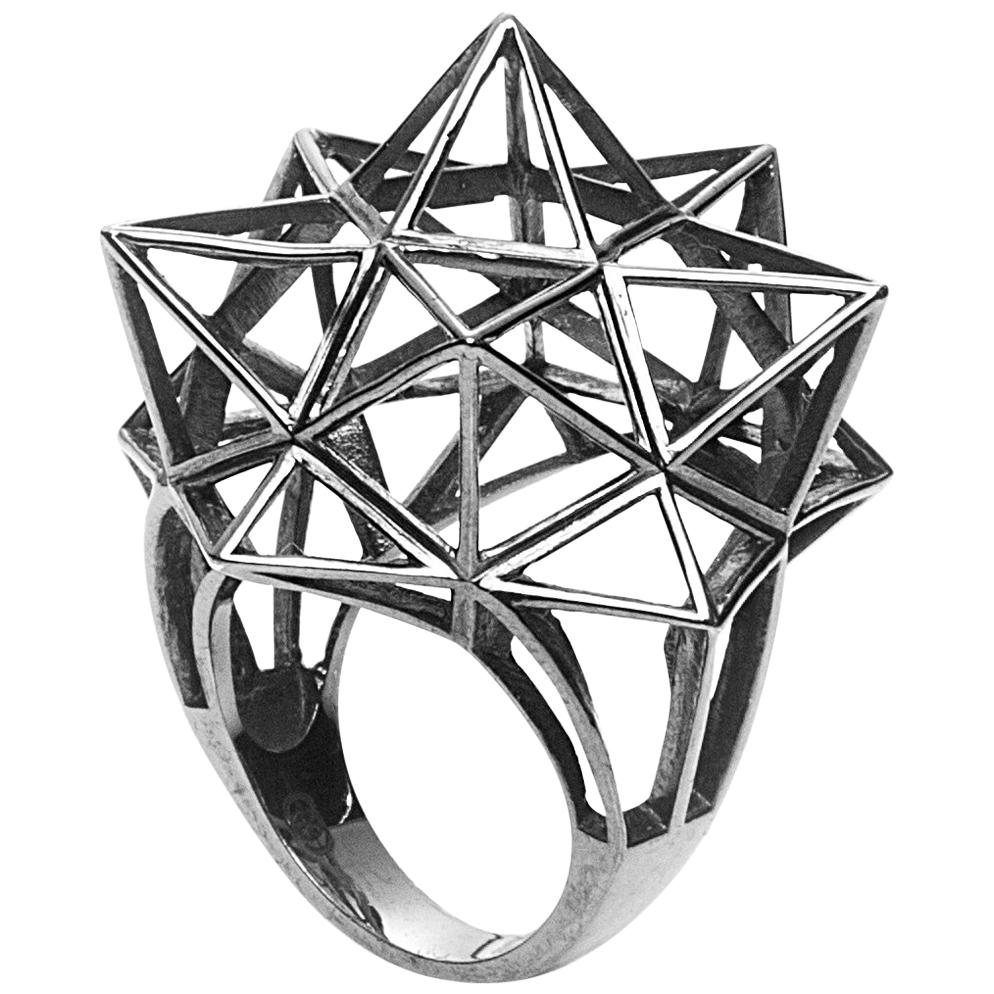 Framework Star Silver Ring For Sale