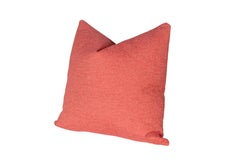 Frameworks, almohada de plumón, tweed moderno vintage, rojo canario