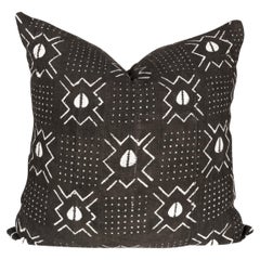 Frameworks, 25x25 Down Pillow, Vintage Moroccan Linen Black Textile