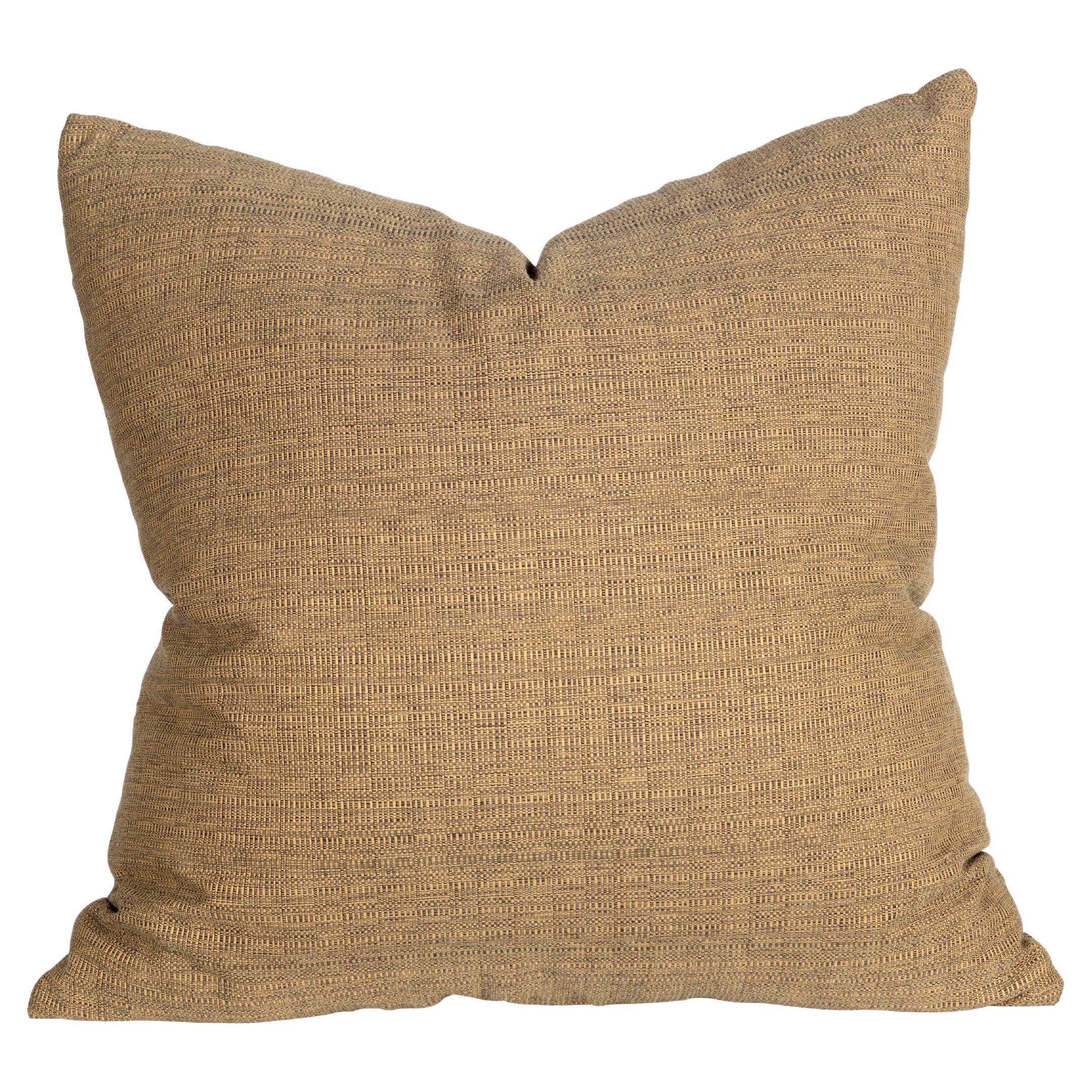 Frameworks by Brendan Bass Pillow in Neutral Camel Vintage Fabric For Sale