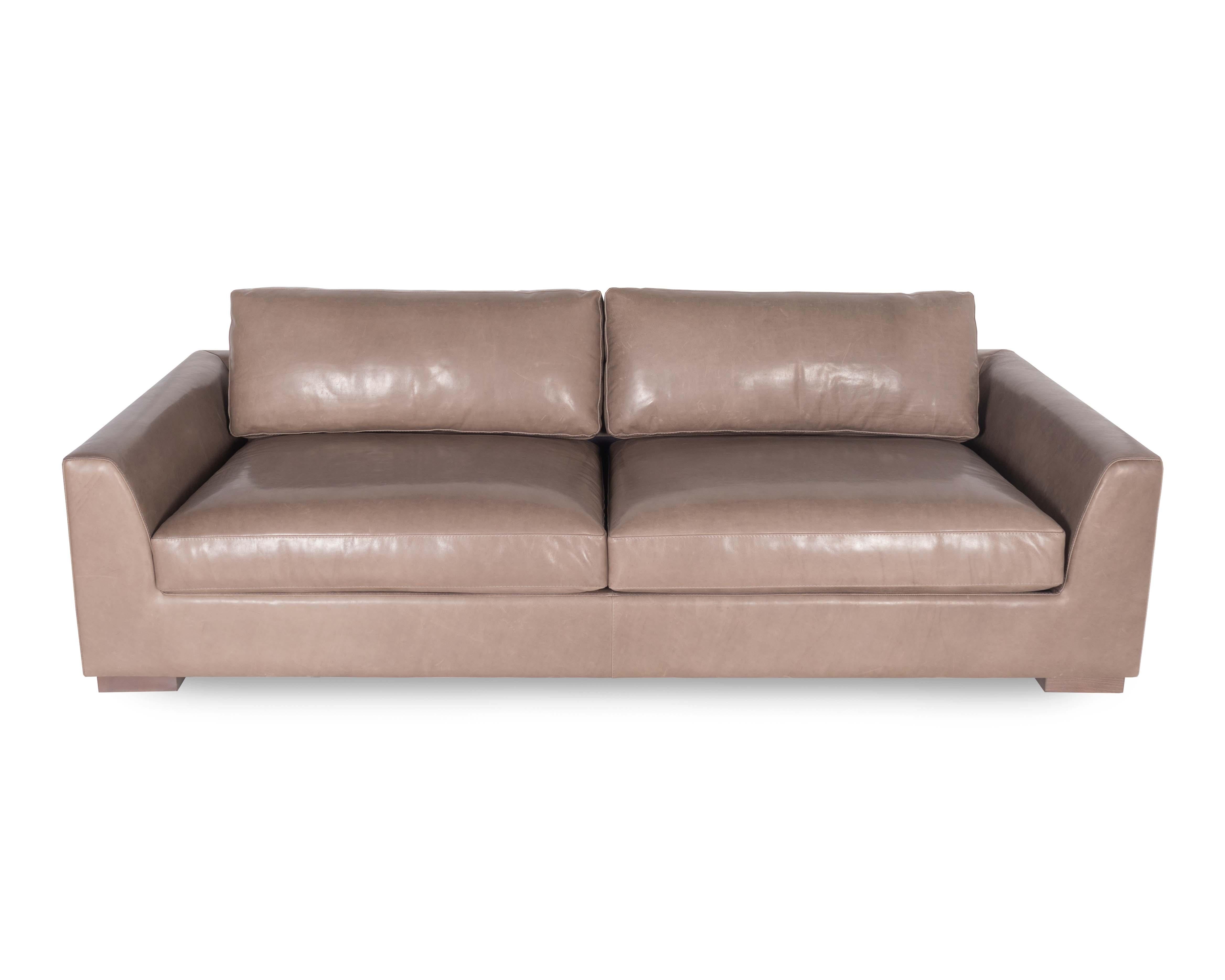 brown leather corner sofa