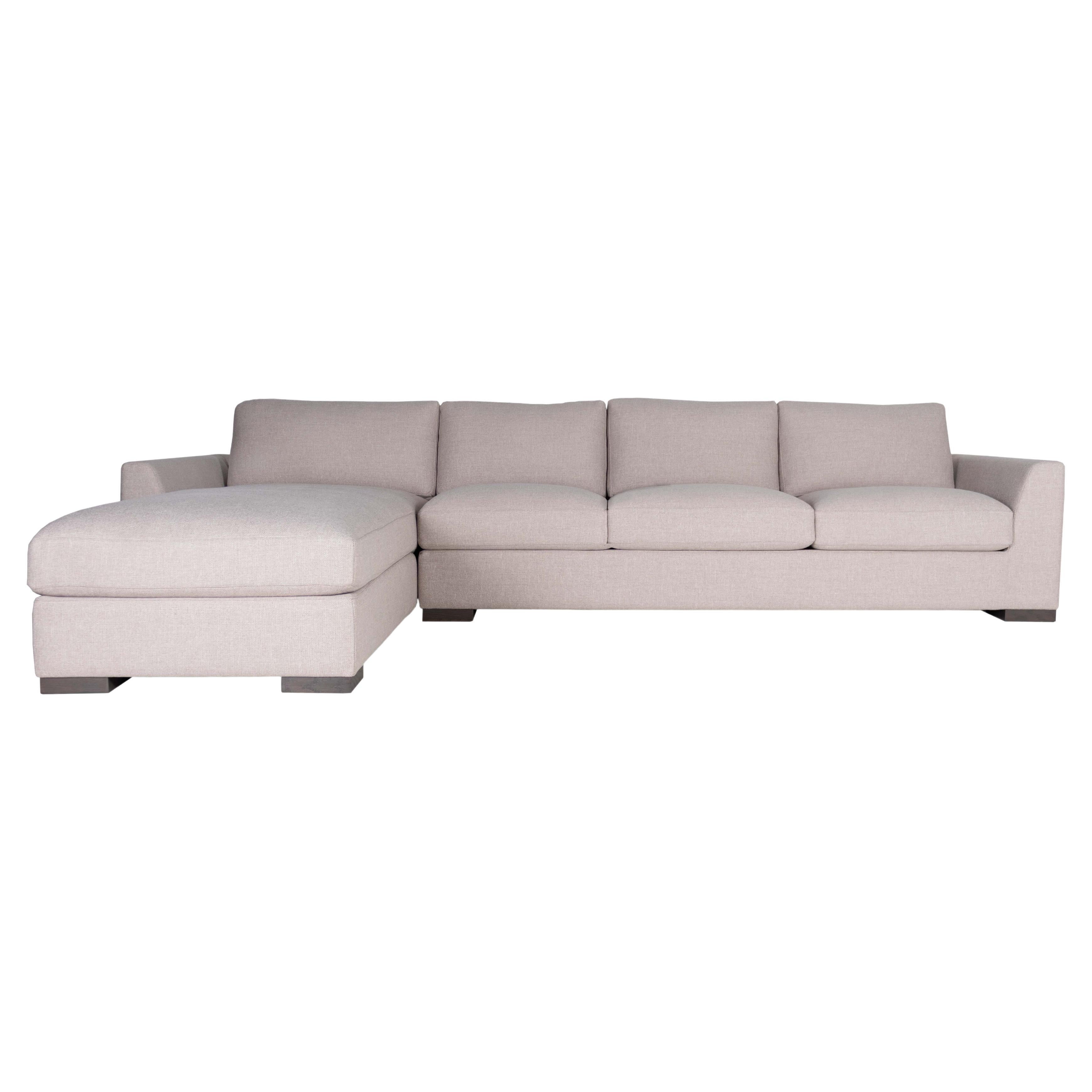 Frameworks Marfa Sectional with Dark Brown Legs