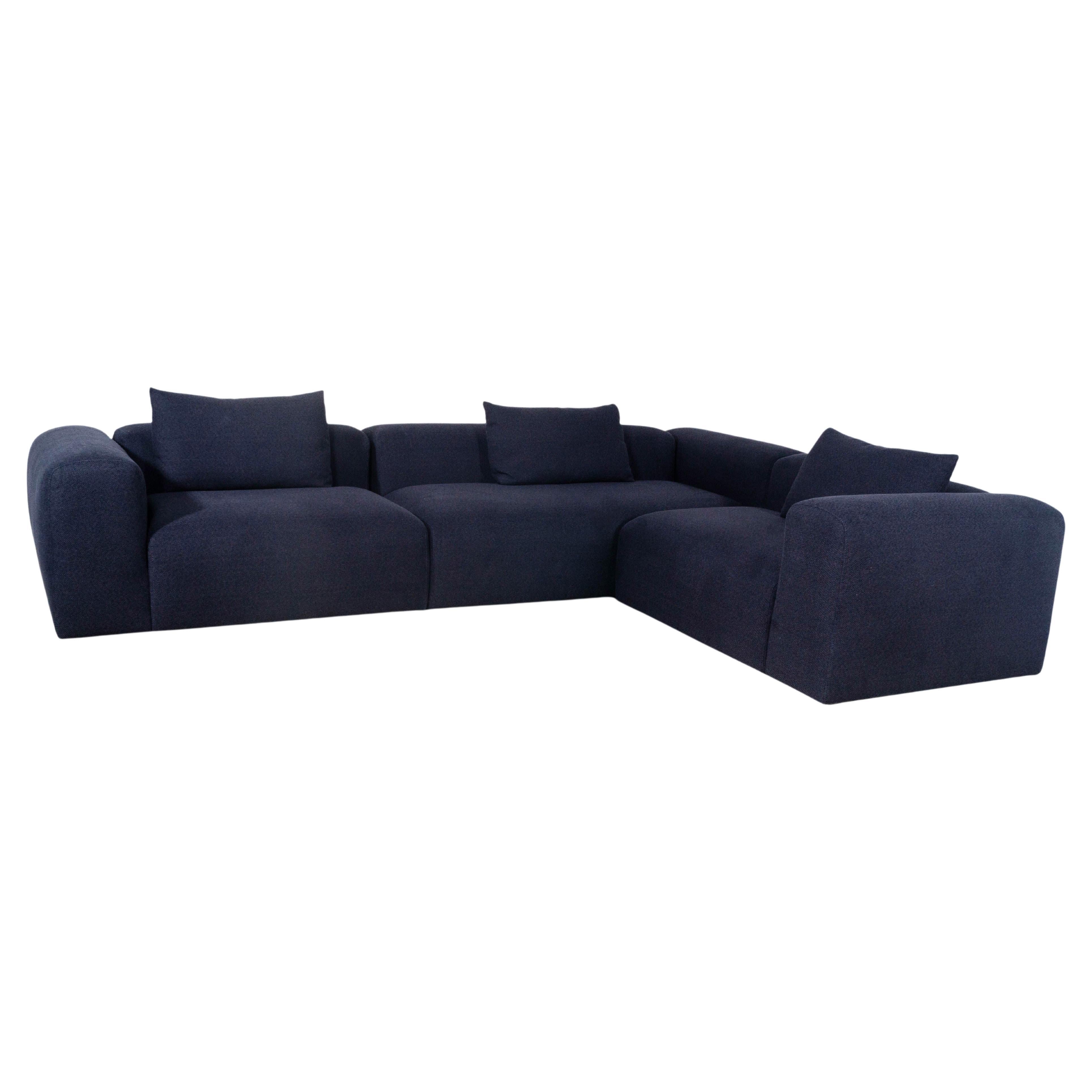 Frameworks Puzzle Modern Tight-seat Sectional in Mamaye Imatex  For Sale