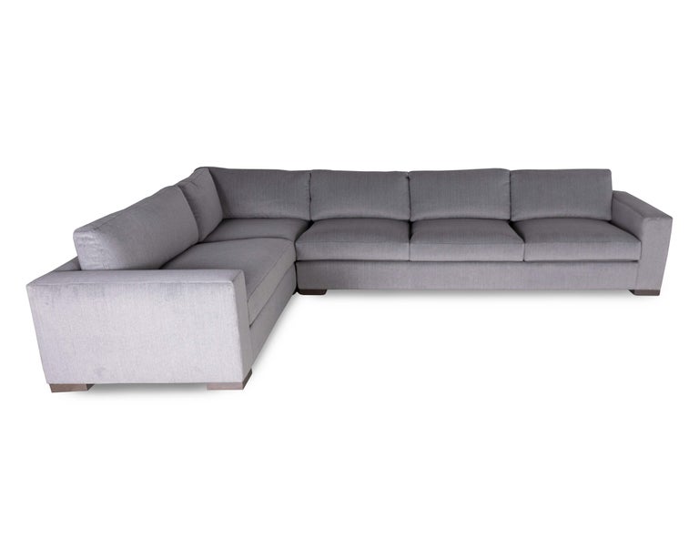 The Terlingua low leg sofa and sectional take inspiration and motifs from the west Texas town it is named after; with a modernist sculpted track arm, comfort is defined with a lux cushion construction. The sofa has a deep and low profile that lies