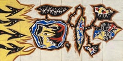 Framing of a Ceramic Tile Work by Jean Lurçat, circa 1950.