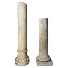 Frammenti di colonnine in pietra calcarea - XIX secolo