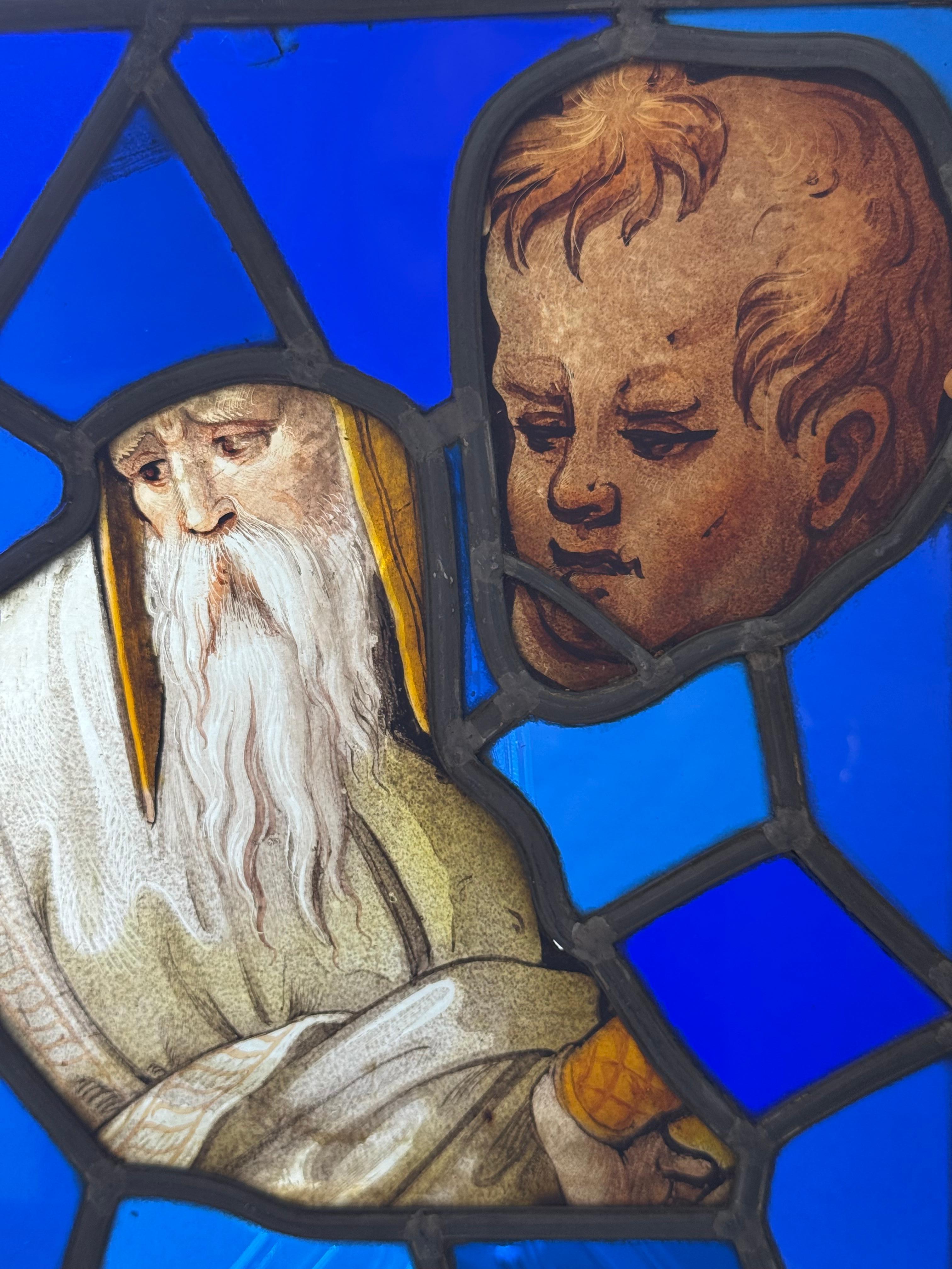 Frammenti di vetrate dipinte - periodo XVI secolo im Angebot 4