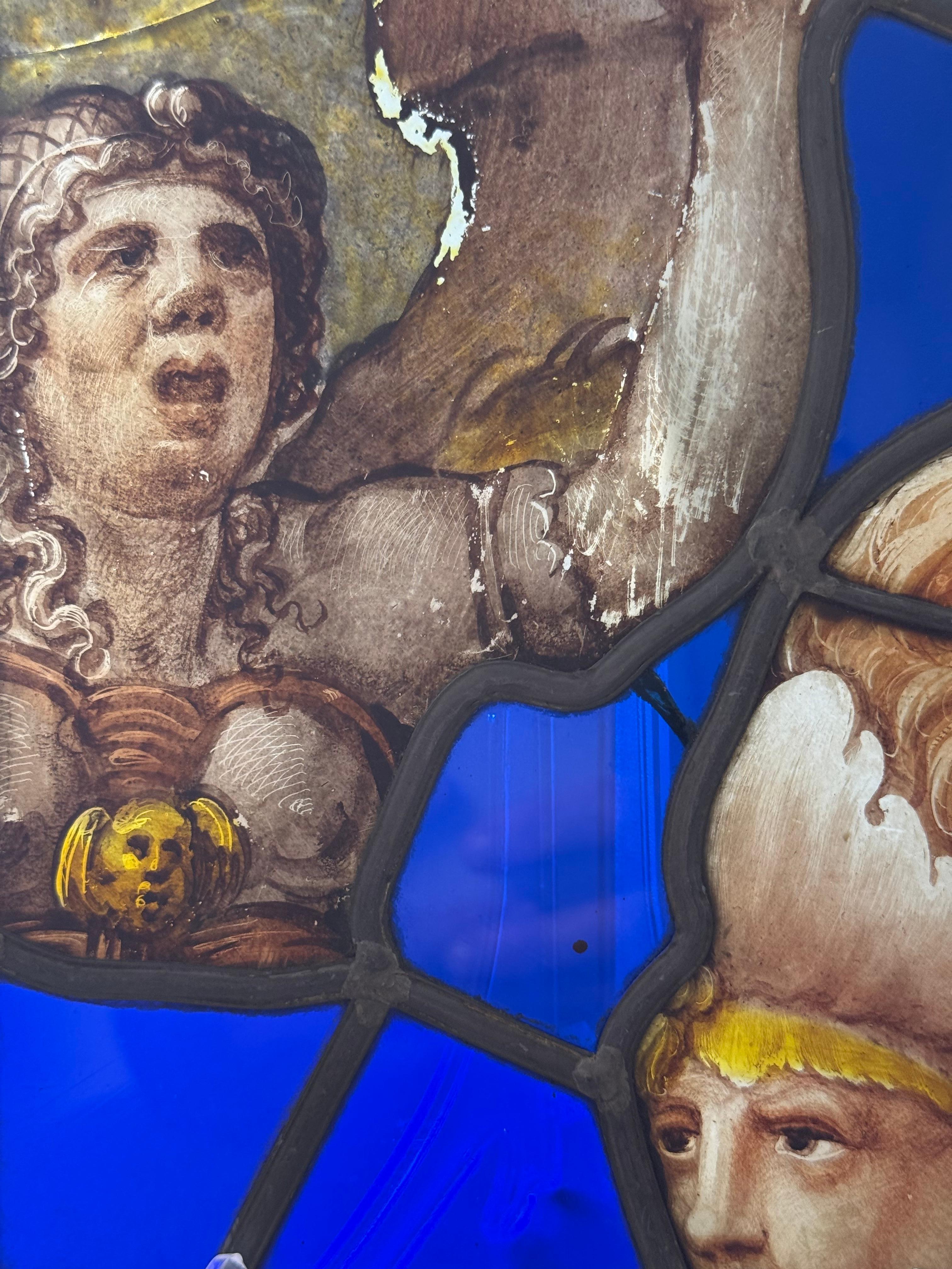 Frammenti di vetrate dipinte - periodo XVI secolo im Angebot 6