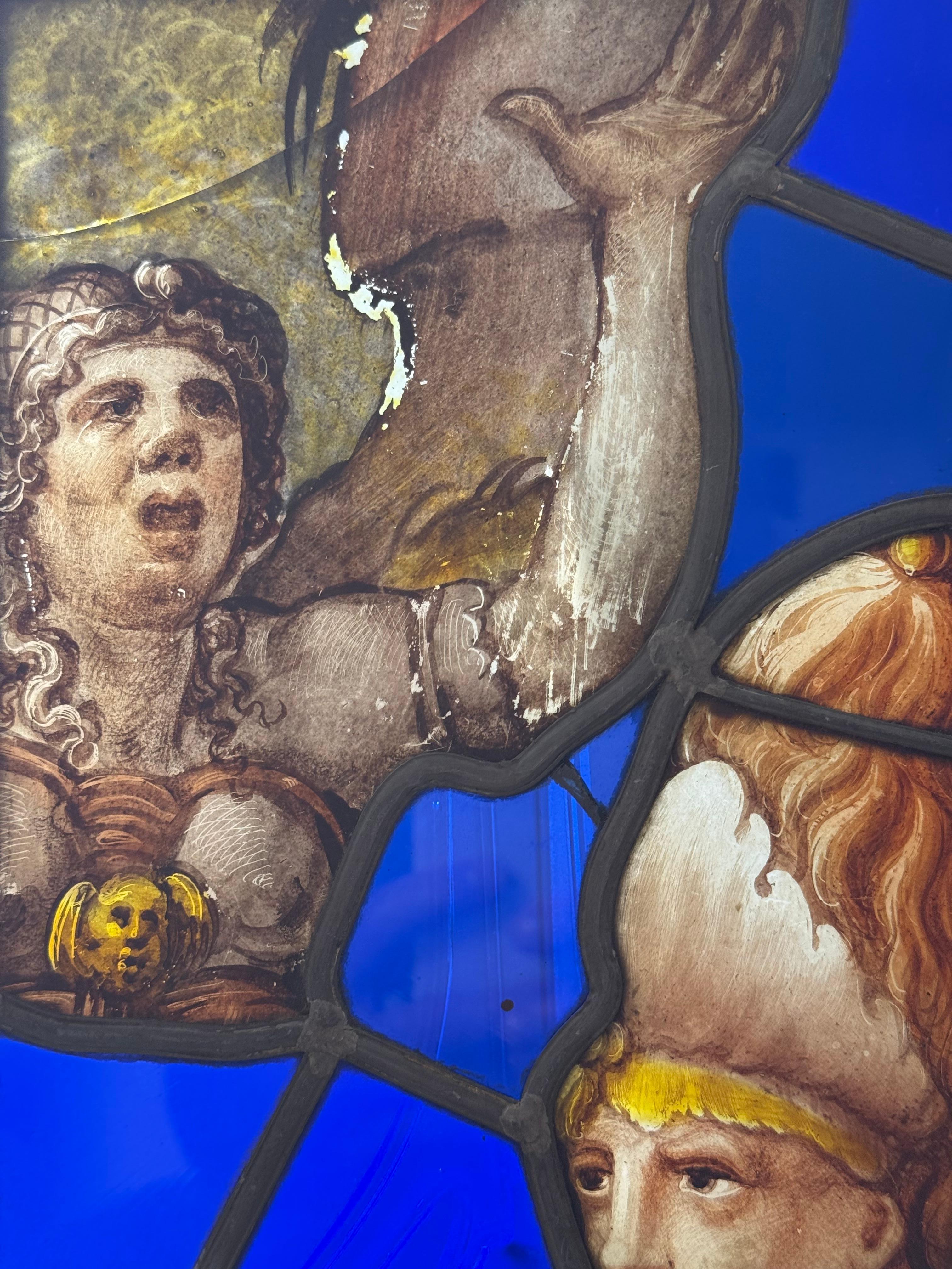 Frammenti di vetrate dipinte - periodo XVI secolo im Angebot 7