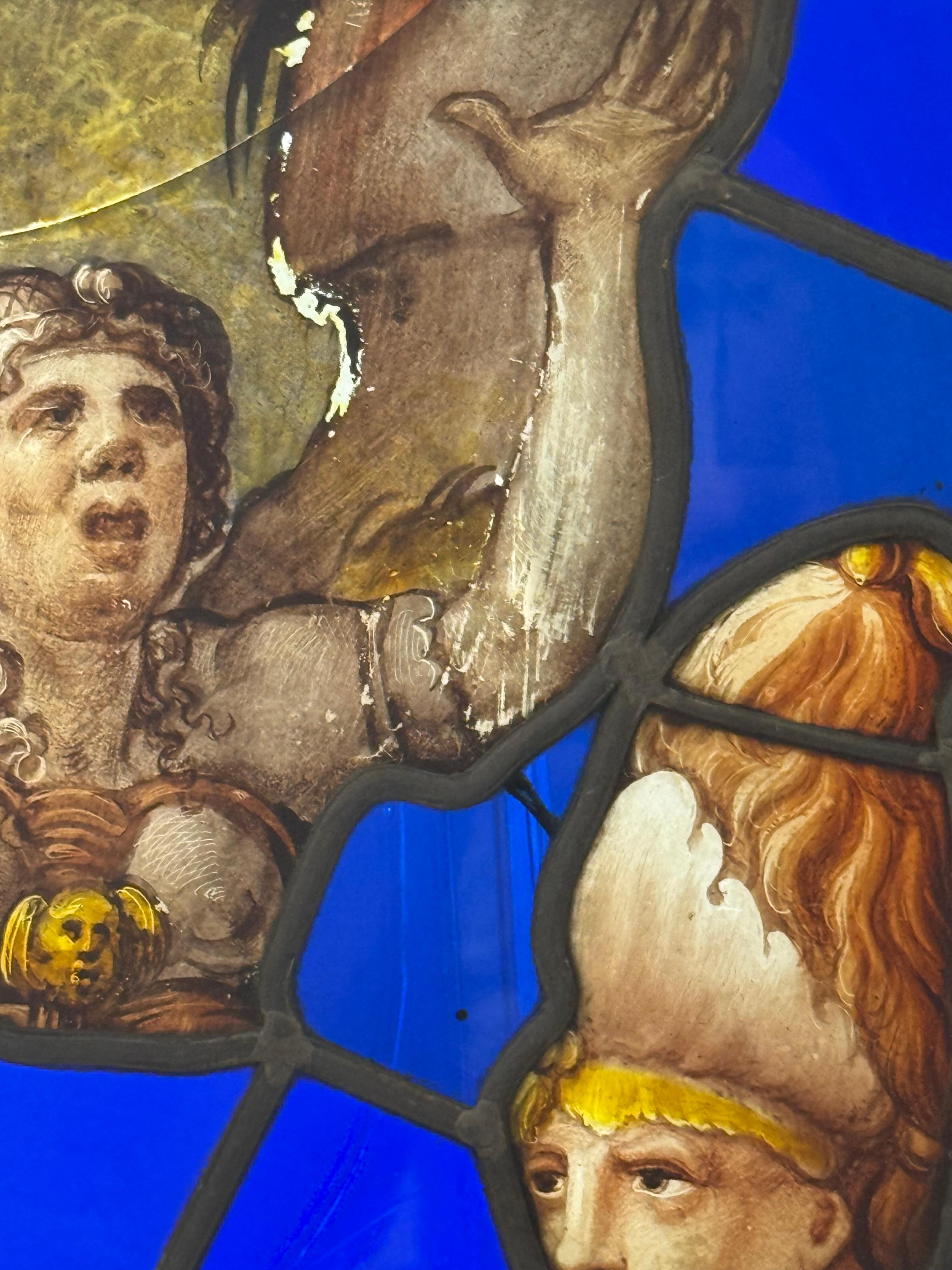 Frammenti di vetrate dipinte - periodo XVI secolo im Angebot 8