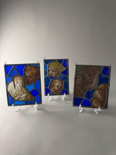 Frammenti di vetrate dipinte - periodo XVI secolo