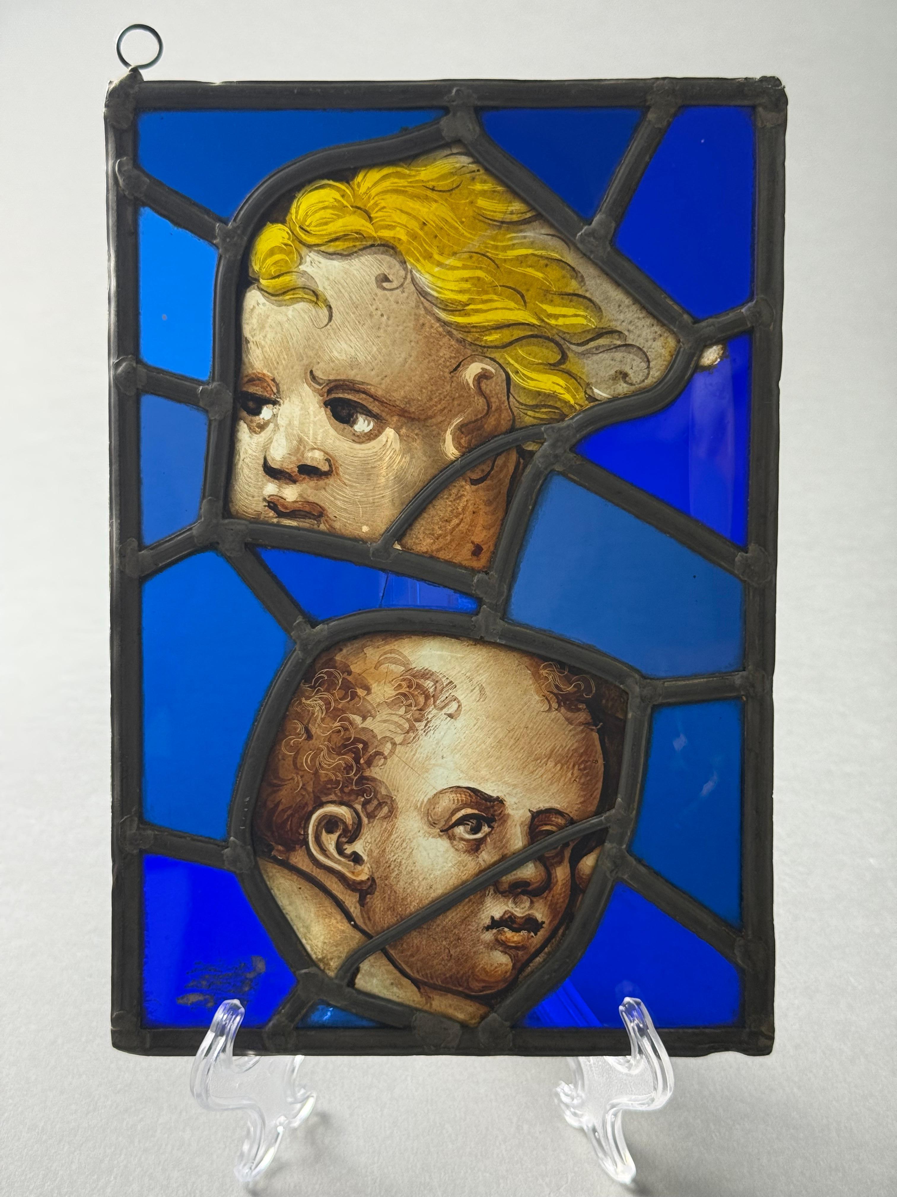 Frammenti di vetrate dipinte - periodo XVI secolo (18. Jahrhundert und früher) im Angebot