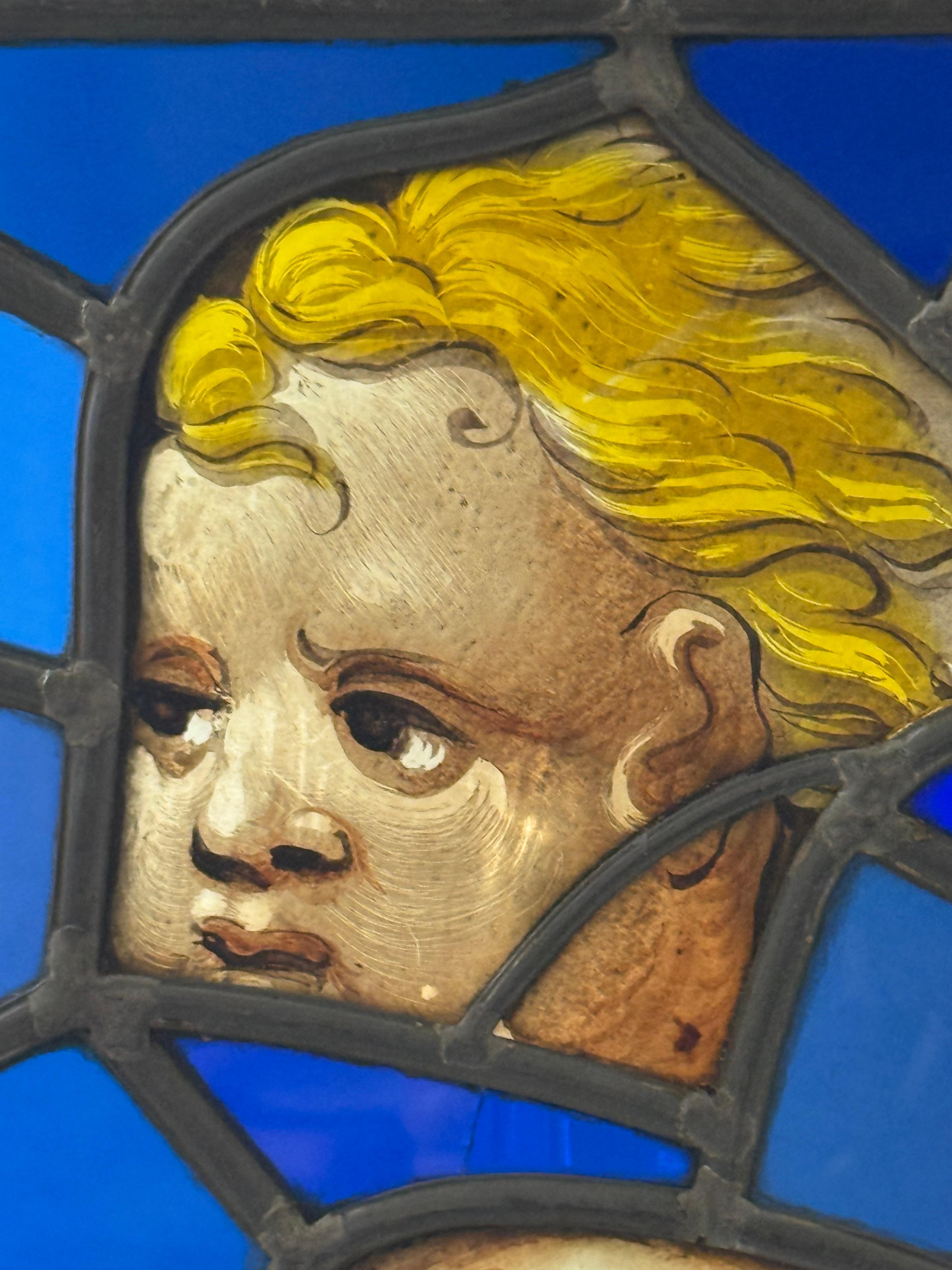 Frammenti di vetrate dipinte - periodo XVI secolo im Angebot 1