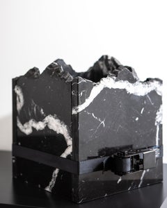 FRAMENTO Vase - Nero Marquina Marble Contemporary Vase by Sfero Design