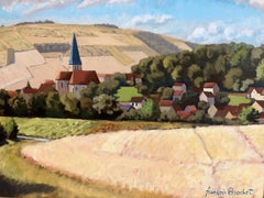 1950s French Landscape of Biene, Burgundy